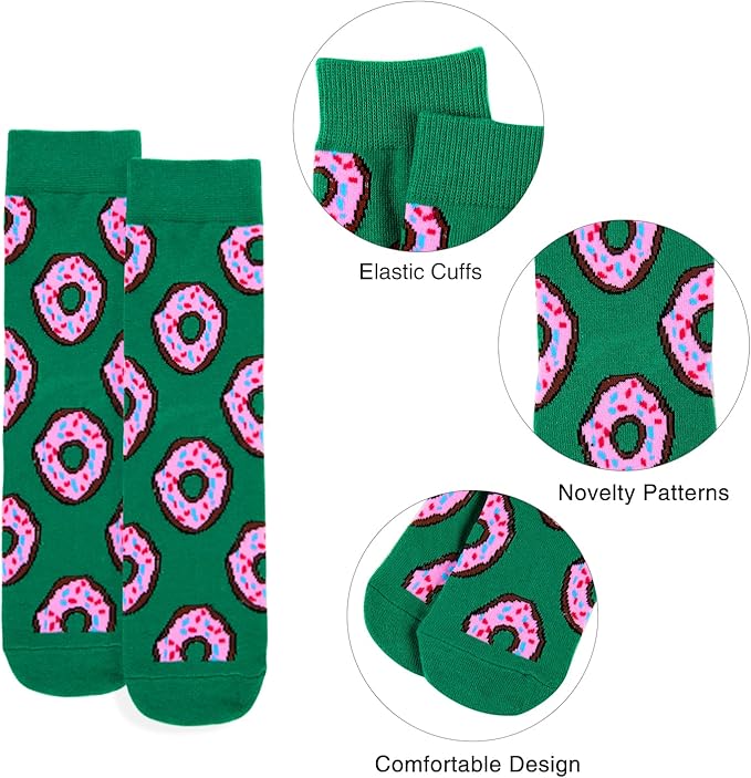 Benefeet Sox Womens Novelty Funny Crew Socks Girls Cute Animal Colorful Floral Patterned Silly Funky Casual Cotton Socks