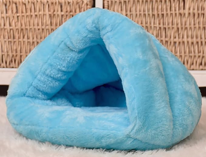 Pet Tent Cave Bed for Small Medium Puppies Kitty Dogs Cats Pets Sleeping Bag Thick Fleece Warm Soft Dog Bed Cuddler Burrow House Hole Igloo Nest Cozy Bed for Cat Puppy