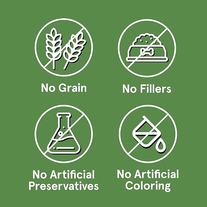 Real Meat Air Dried Cat Food & Dog Food w/Real Beef - 14oz of USA-Crafted Grain-Free Dry Dog & Cat Food Sourced from Hormone-Free, Free-Range, Grass-Fed Beef - All Natural, High Protein Pet Food