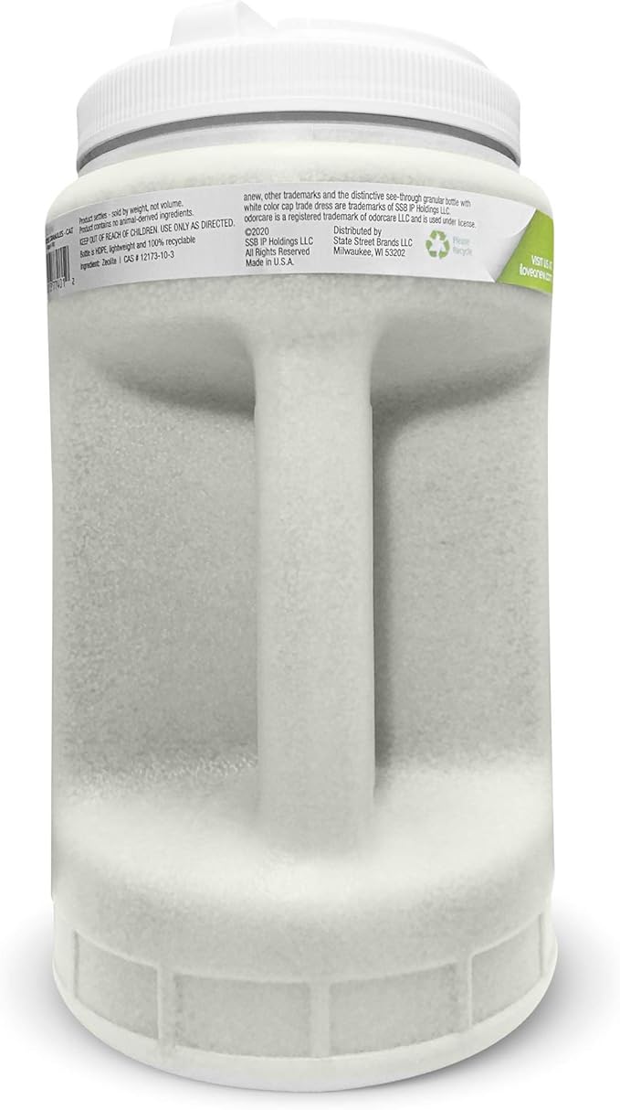 anew All-Purpose Granules 64 oz. (Value Pack) Cat Odor Eliminator for Litter Boxes, Carpets, Floors, Upholstery & More - EPA Safer Choice-Certified