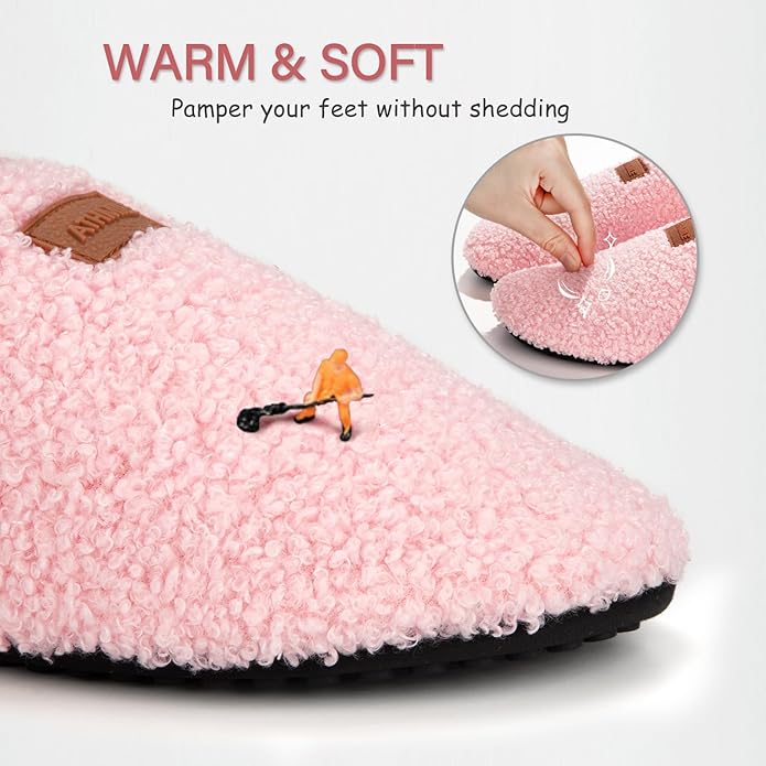 ATHMILE House Slippers for Women Men Indoor Barefoot Slippers Socks Furry Slip on House Shoes Cozy Comfy Slippers for Home Bedroom Travel Yoga