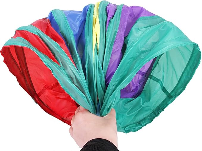 iCAGY Cat Tunnel for Indoor Cats, Pet Cat Kitten Rabbit Ferret Play Toys Tube Tunnel Interactive Crinkle Pop Up Rainbow Shape I S