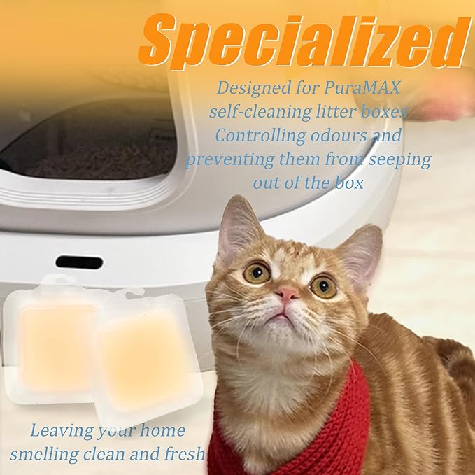6PCS N50 Odor Eliminator 3.0 Exclusive for PETKIT Pura Max Automatic Self-Cleaning Cat Litter Box - Cat Toilet Odor Control for Most Other Automatic Litter Box (with hook)