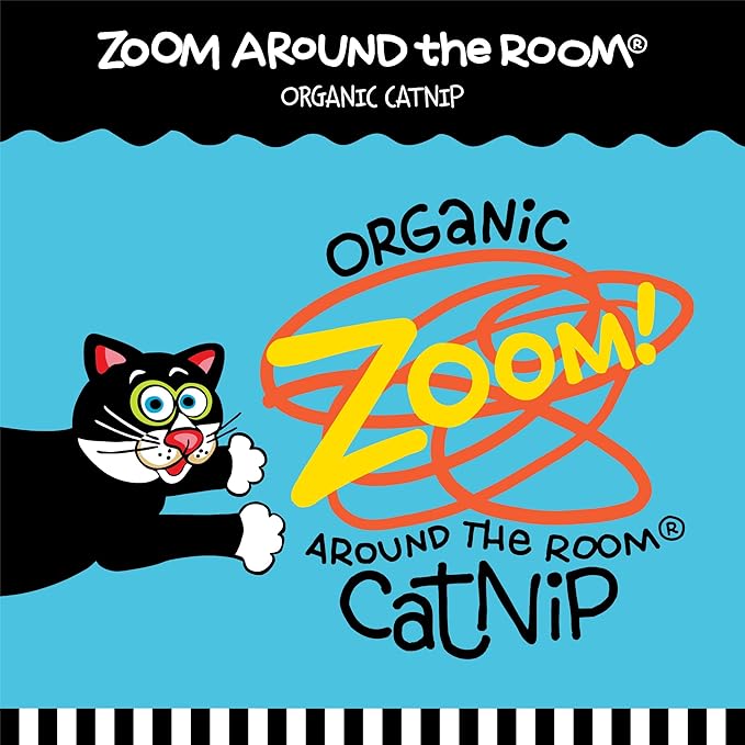 FAT CAT Fluff Bunnies Cat Toys - Catnip Kicker Toy, Pack of 1 (Blue or Pink)