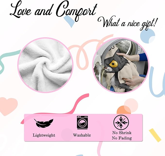 Birthday Gifts for Women, Funny Female Birthday Cat Gifts for Women Who Have Everything, Gift for Her, Mothers Day Christmas Cat Funny Gift Blanket 50"x60"