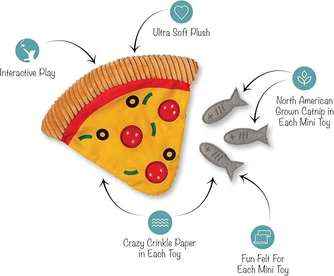 Fringe Studio "PEPURRONI & Sardines Please Puzzle Cat Toy, Pet Shop Collection (614005)