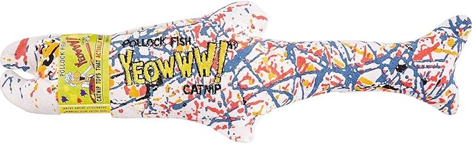 Yeowww! 100% Organic Catnip Variety Pack of Rainbow, Banana & Pollock Fish
