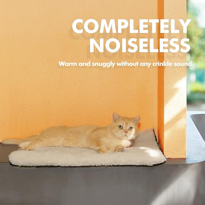Self Warming Cat Bed Self Heating Cat Dog Mat 29.1 x 18.9 inch Extra Warm Thermal Pet Pad for Indoor Outdoor Pets with Removable Cover Non-Slip Bottom Washable