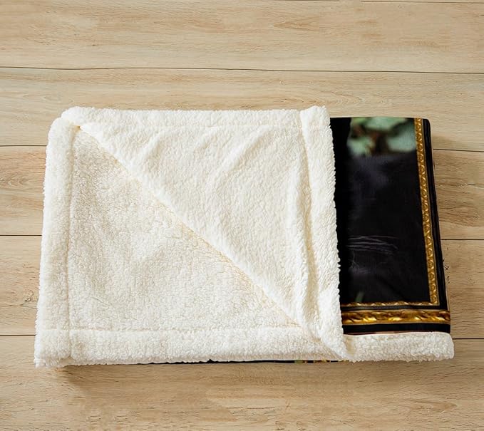 Feelyou Black Cat Fleece Throw Blanket for Bed Sofa Couch Cute Cat Plush Blanket Baby 30"x40" Kawaii Kitten Sherpa Blanket Gift for Havana Cat Lover Fuzzy Blanket Flannal Blanket