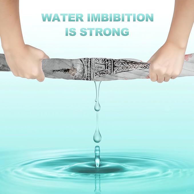 Eiffel Tower Hand Towel Set of 2,Autumn Paris Face Washcloths Fingertip Kitchen Towels 28 x 14 Inch Soft Bath Dish Cloth for Bathroom Gym Hotel Salon Spa Sport