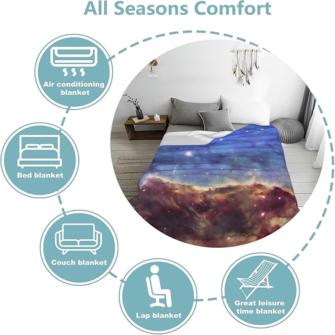 Funny Donkey Blanket, Soft & Warm Flannel Throw Blanket - Cozy Lightweight Blankets for Travel, Sofa, Bedroom, Office for Adults Kids - Ideal for All Season 60"×50"