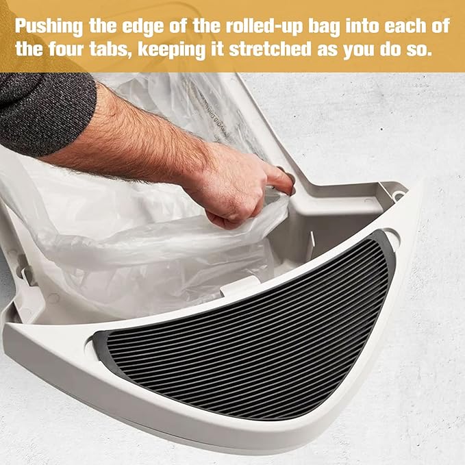 50 Pack Cat R-obot Litter bags for Litter Box Robot 4&3 Waste Bags with 3 Pack Filters, Durable Cat Litter Box Robot Bags Liners Replacement Cat Pan Waste Bin, 9-11 Gallons