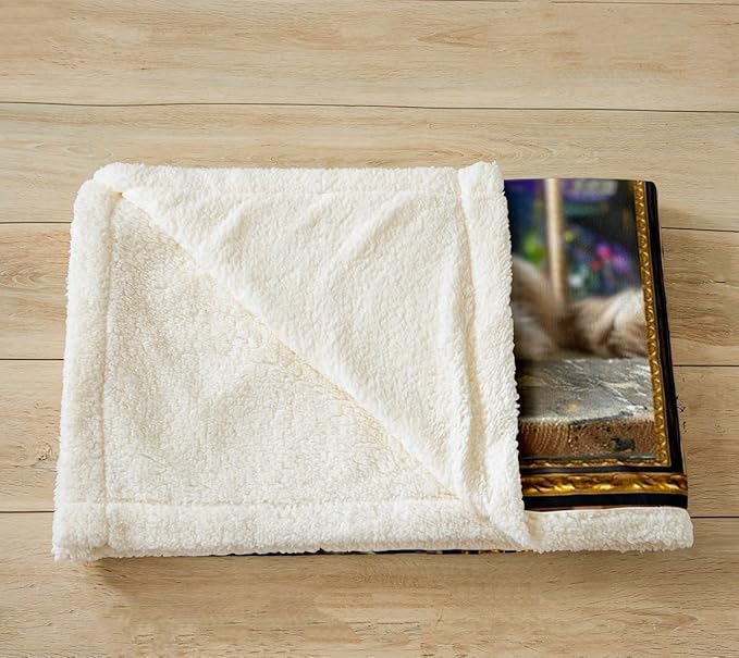Feelyou Maine Coon Fleece Throw Blanket for Bed Sofa Couch Cute Cat Floral Plush Blanket Twin 60"x80" Kawaii Kitten Pet Sherpa Blanket Gift for Maine Coon Lover Fuzzy Blanket Flannal Blanket