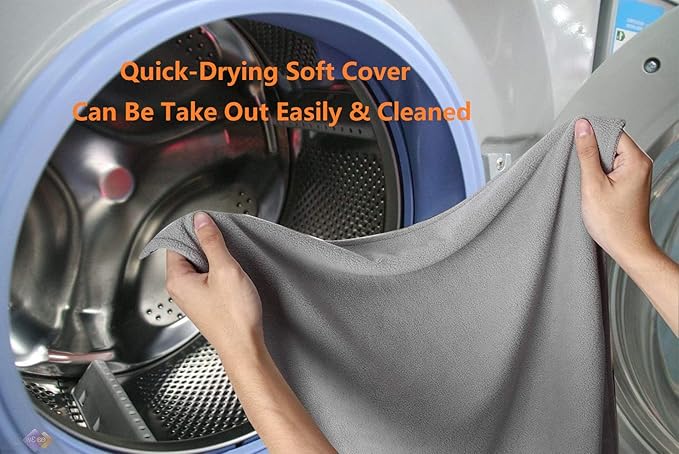 TJOY Pet Heating Pad for Cats,Dog Heating Pad Temperature Adjustable Electric Heated Pet Bed Mat with Timer,Waterproof Pet Heating Pads Cat Warming Pad(Medium:22" x 18"(Gray))