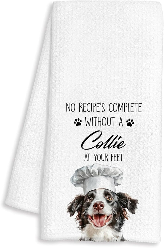Border Collie Gifts Kitchen Towels Decorative, Border Collie Gifts for Women Dish Tea Towels for Kitchen Drying, Dog Mom Lovers Gifts Hand Towels, 16x24 Inch