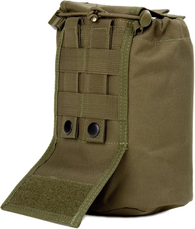 3VGEAR Folding MOLLE Dump Pouch - Tactical Recovery Dump Bag with YKK Annex Clips, Reinforced MOLLE and Rugged 600D Water-Resistant Polyester Drop Pouch