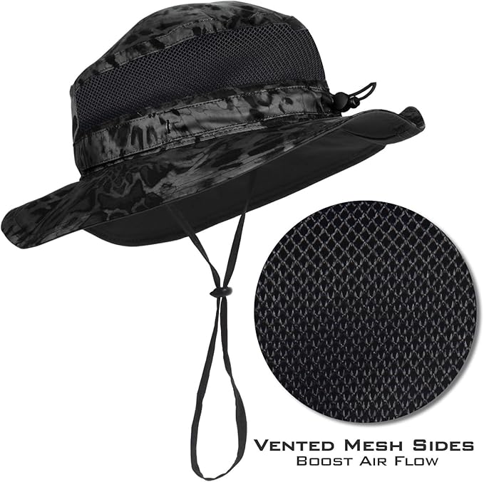 KastKing Sol Armis UPF 50 Boonie Hat - Sun Protection, Fishing, Beach & Hiking, Paddling, Rowing, Kayaking