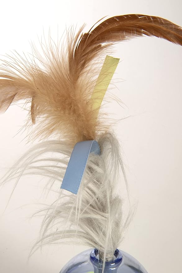 SmartyKat Silly Spinner Electronic Motion & Light Up Cat Toy, Battery Powered - Blue/Green, One Size