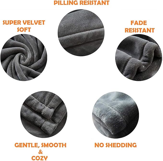 Elegant Comfort Luxury Velvet Super Soft Christmas Prints Fleece Blanket-Holiday Theme Home Décor Fuzzy Warm and Cozy Throws for Winter Bedding, Couch and Gift, 50 x 60 inch, Snowman Flake Gray