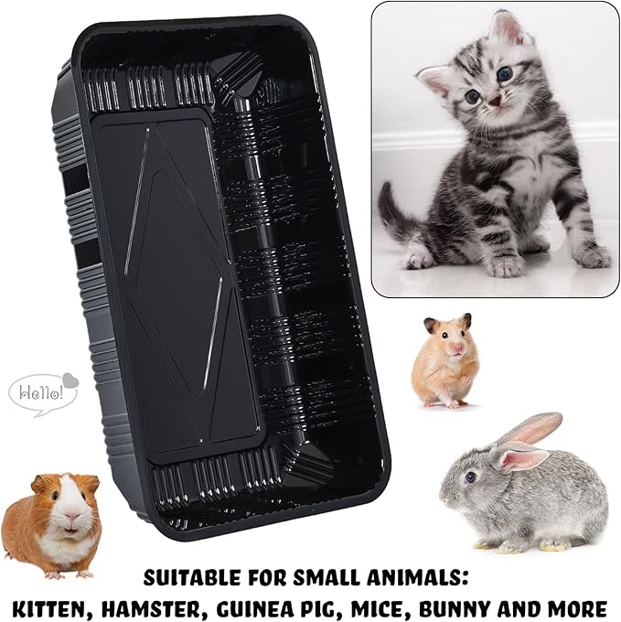 15 Pcs Disposable Litter Box for Cats Kitty Disposable Paper Litter Box Trays Portable Cardboard for Small Pets Animals, Guinea Pig, Bunny Cage Box Liner Home Outdoor Travel, 16.7 x 10.5 x 3.4 Inch