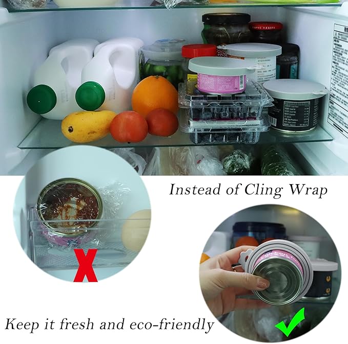 Pet Food Can Spoon & 3 Pcs Can Covers | Cute Paw Shape Opener Spatula Cat Wet Food Spoon | Universal BPA Free Silicone Can Lids & Spoon for Dog Cat Cans(Grey)