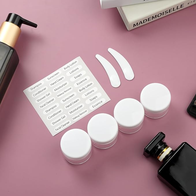 16 Pack Travel Bottles for Toiletries, Large 6oz Silicone Travel Containers jar for Toiletries, Leak Proof Refillable Liquid Shampoo And Conditioner Travel Essentials toiletry Bottles