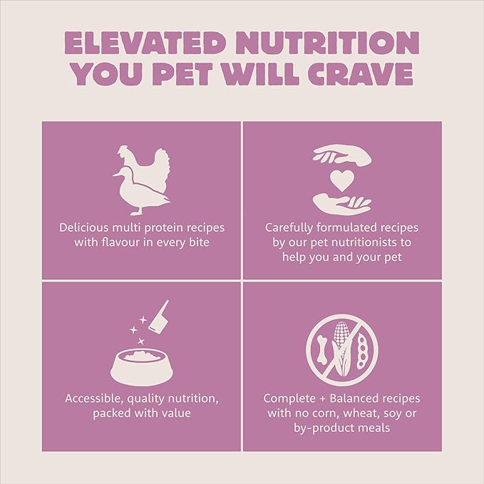 Meadow Roast, Dry Cat Food, Chicken Meal and Duck Meal Adult Recipe with Grains, 3 lb Bag