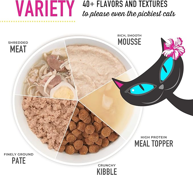 Tiki Cat Special Mobility Mousse, Chicken & Tuna Recipe in Broth, Formulated to Support Healthy Joints, Functional Wet Cat Food, 2.4 oz. Pouches (12 Count)