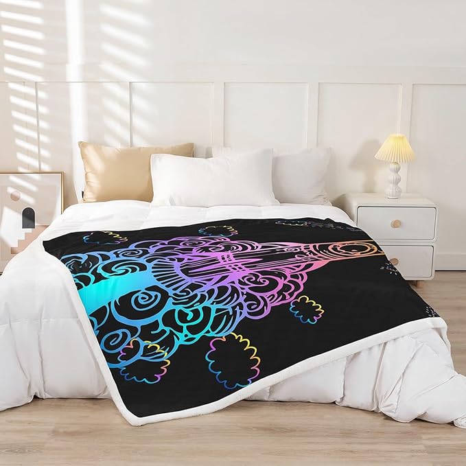 Rocket Sherpa Blanket Space Rocket Plush Blanket for Sofa Couch Bed Planet Space Ship Design Fleece Throw Blanket Universe Planets Fuzzy Blanket Bedroom Decor Twin 60x80 Inch