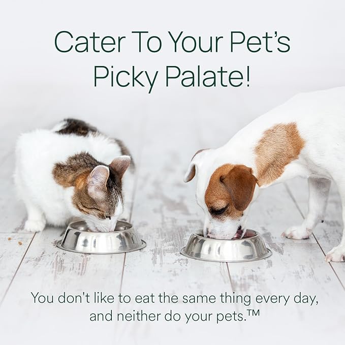 pawTree Food Toppers for Dogs & Cats - Boost Your Pet's Mealtime with These Delicious Pet Food Seasonings - Dry Mixers and Seasonings - Flavor Enhancer for Picky Eaters & Appetite Stimulation