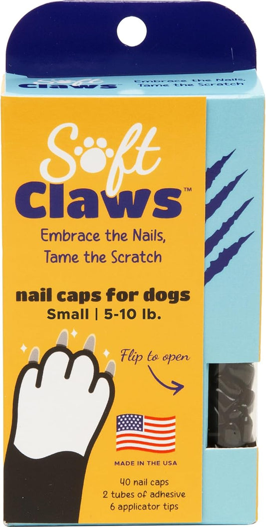 Canine Soft Claws Dog and Cat Nail Caps Take Home Kit, Small, Black