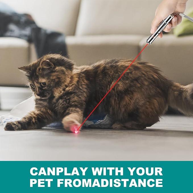 Cowjag Laser Pointer, Cat Birds Toy Pointer for Indoor, Cat Mouse Toys Wand Light Pet Interactive Toys to Keep Cat Busy, for Kitten Cat Dog Chase Play