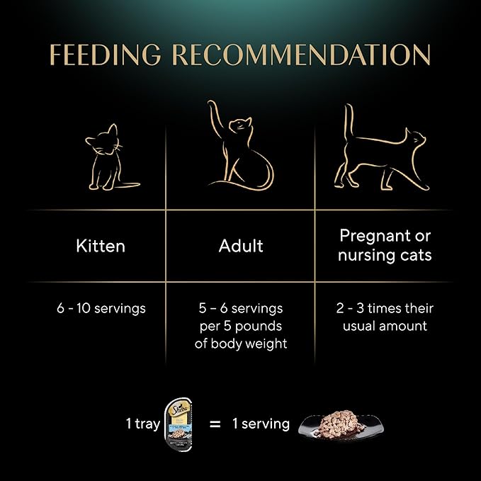 Sheba Perfect Portions Wet Cat Food Cuts in Gravy Delicate White Fish and Tuna Entree, 2.6 oz., Twin-Pack Trays (24 Count, 48 Servings)