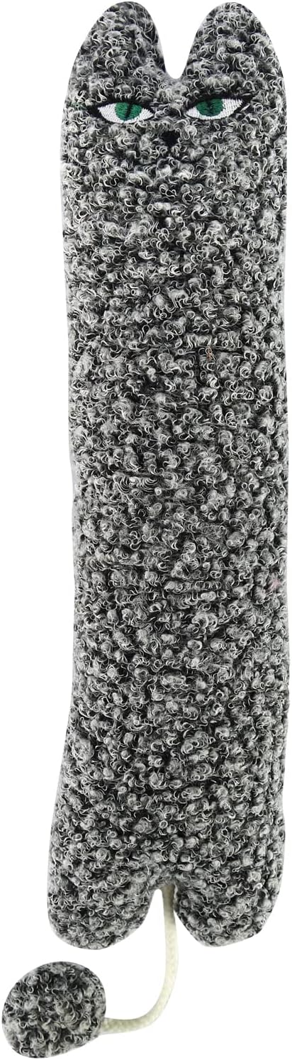 Catnip Silvervine Matatabi Pillow for Cats & Kittens,Cat Kicker Toy,Large Size Cat Pillow Soothing Plush Cat Toy(Grey).