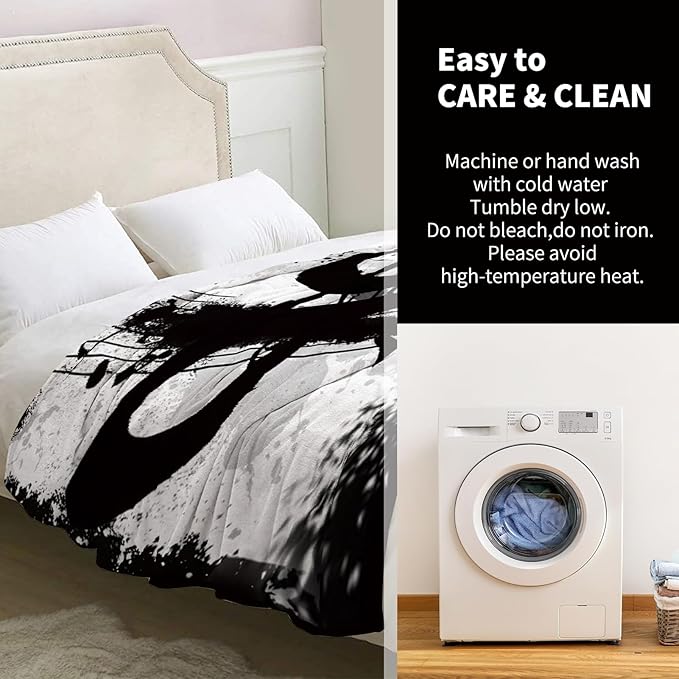 Music Note Blanket Gifts for Women Girls Mom Kids Adults Teen Birthday Christmas Valentine Presents Musical Theme Decor Home Bedroom Living Room Sofa Couch Soft Cozy Plush Fuzzy Flannel Throw 60"x50"