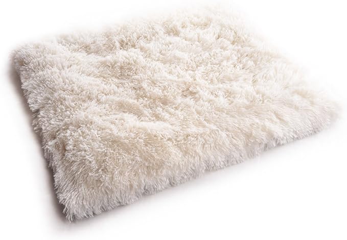 Furry Pet Bed/Mat (Convertible) - White