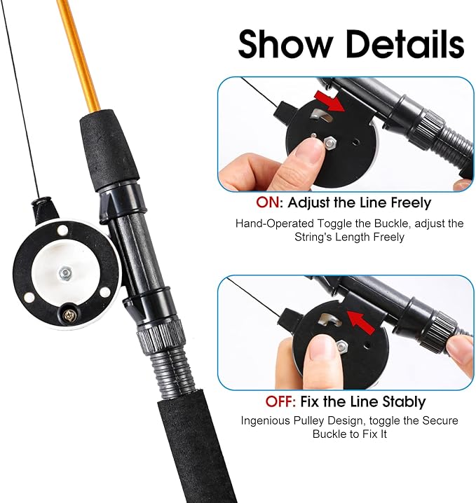 9 PCS Cat Fishing Pole Toy, Retractable Cat Feather Toys with Cat Wand Plush Fish Worm Feathers with Bells Catnip Interactive Cat Teaser Toys for Kitten Cat