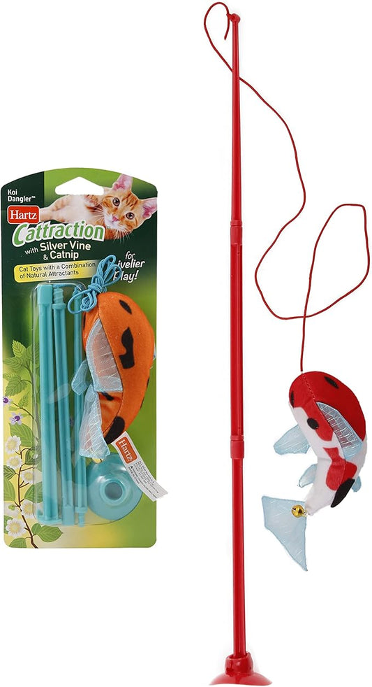 Hartz Cattraction with Silver Vine & Catnip Koi Dangler