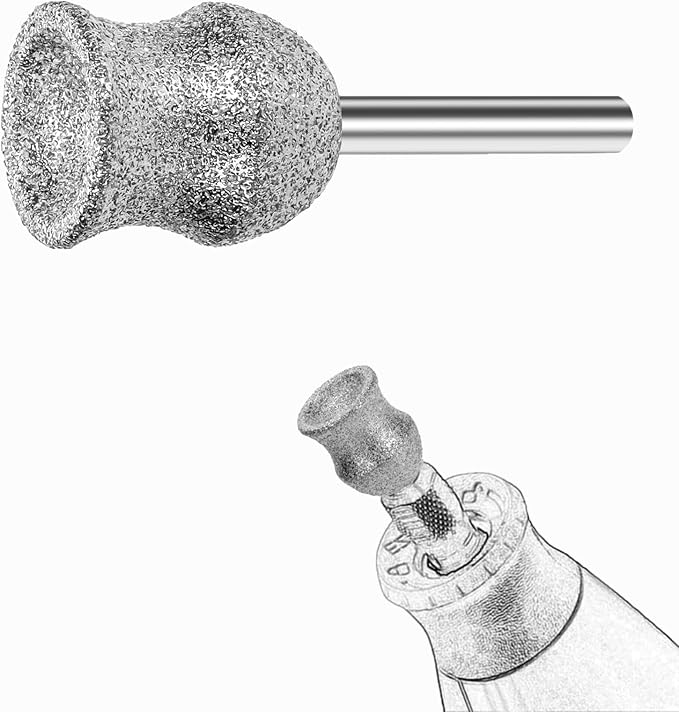 Dog Nail Grinder Bits for Dremel - Diamond Dremel Dog Nail Grinder Attachment - 1/8" Dog Nail Dremel Bits, Safe and Painless Dog Nail Grooming Tools (D