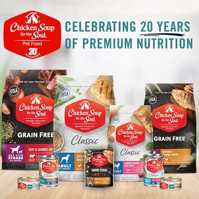 Chicken Soup for The Soul Classic Wet Adult Cat Food, Chicken & Whitefish Pate, 5.5 Ounce Can (Pack of 24) | Soy Free, Corn Free, Wheat Free, Canned Cat Food Made with Real Ingredients