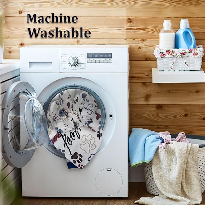 Tupmnbry Dog Throw Blanket Dog Paw Bones Print Blanket Super Soft Flannel Fleece Blanket Lightweight Fluffy Plush Bed Blankets for Bedding Sofa and Travel 50"X60"