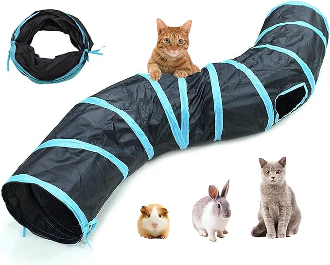 Cat Tunnel,Rabbit Tunnel,Cat Tunnels for Indoor Cats,Peekaboo Cat Cave,for Cats, Puppy, Kitty, Kitten, Rabbit