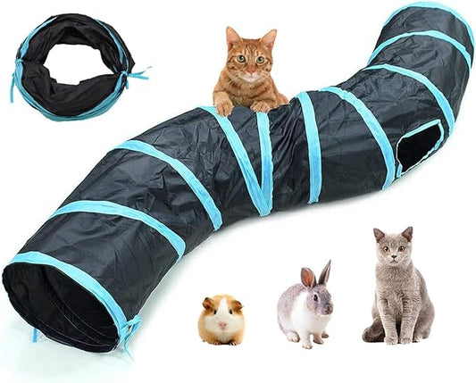 Cat Tunnel,Rabbit Tunnel,Cat Tunnels for Indoor Cats,Peekaboo Cat Cave,for Cats, Puppy, Kitty, Kitten, Rabbit