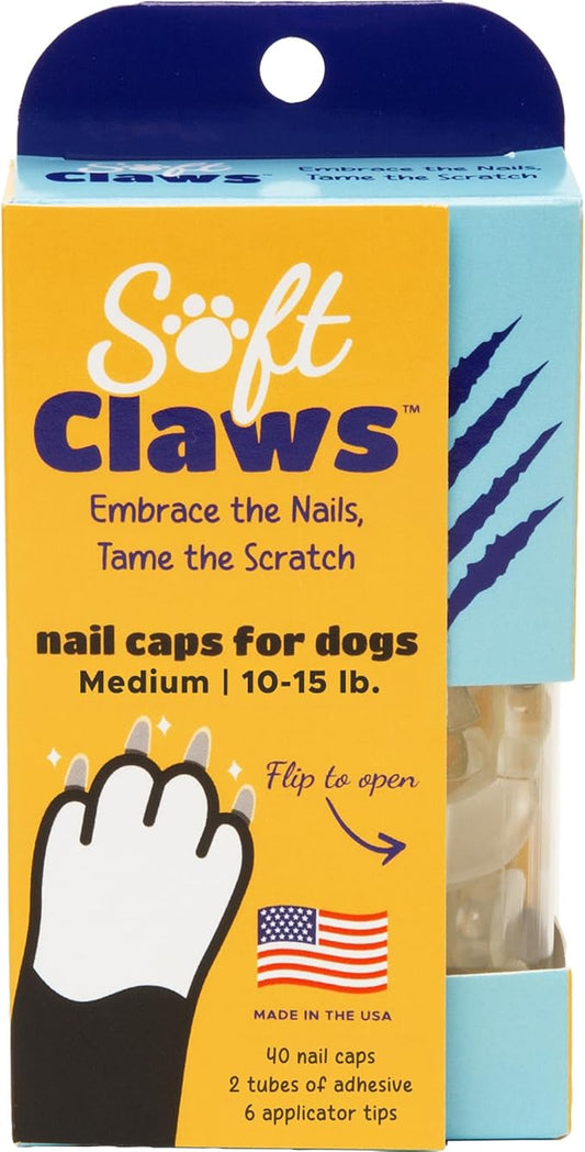 Canine Soft Claws Dog and Cat Nail Caps Take Home Kit, Medium, Natural