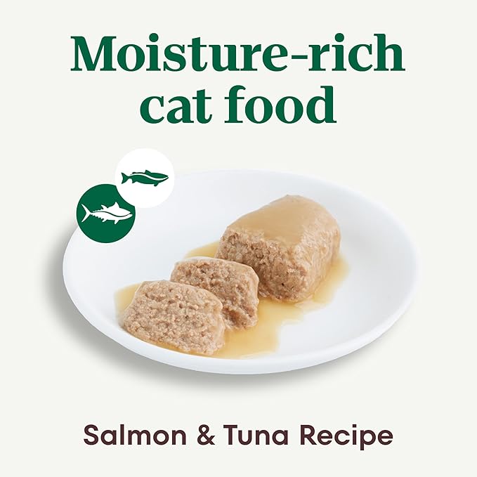 Nutro Perfect Portions Wet Cat Food Paté Salmon & Tuna Recipe, (24) 2.64 oz. Twin-Pack Trays