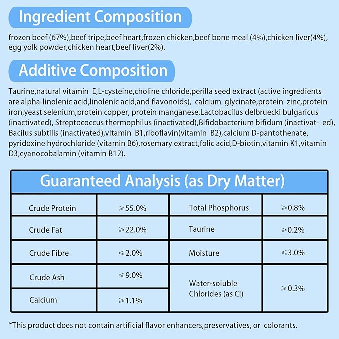 Bintangor Freeze Dried Cat Treats; Dry Cat Food Premium, Healthy, High Protein Instinct Cat Food- Beef Flavor, 170g Bag