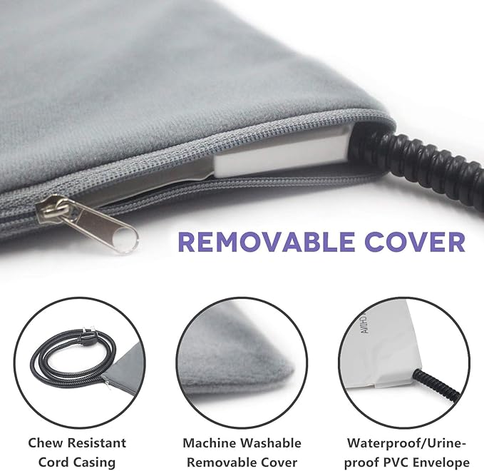 Pet Heating Pad for Cat Dog,Soft Electric Blanket Auto Temperature Control Waterproof Indoor,House Heater Animal Bed Warmer Heated Floor Mat,Whelping Supply for Pregnant New Born Pet