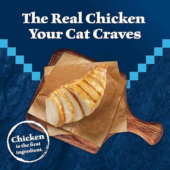 Blue Buffalo Wilderness Wild Cuts Grain-Free Wet Cat Food, Meal Toppers Made with Natural Ingredients, Tasty Chicken Morsels in Savory Gravy, 3-oz. Pouches (24 Count)