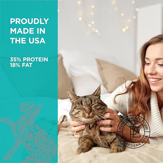PURELUXE Grain and Gluten Free Cat Food, Kitten Elite Nutrition, Chicken, Chickpeas, and Salmon, for Kittens, Pregnant or Nursing Mothers, All Life Stages, Made in The USA, 11lbs