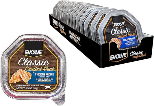 Evolve Classic Crafted Meals Chicken Recipe Cat Food (Pack of 15)